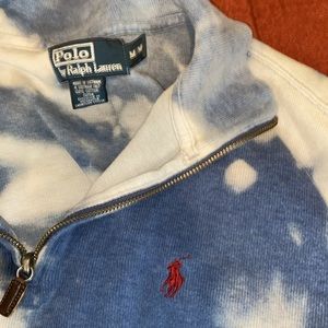 Women’s Long Sleeve Cropped Ralph Lauren Half Zip Sweater Size US Medium/Small